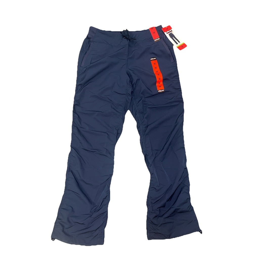 NWT Women's Navy KIRKLAND SIGNATURE‎ Active Pant W/ Repreve Polyester Large